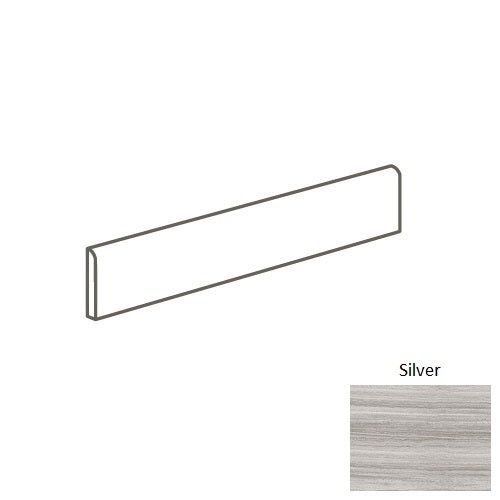Magica Marstood Silver Porcelain Bullnose Trim