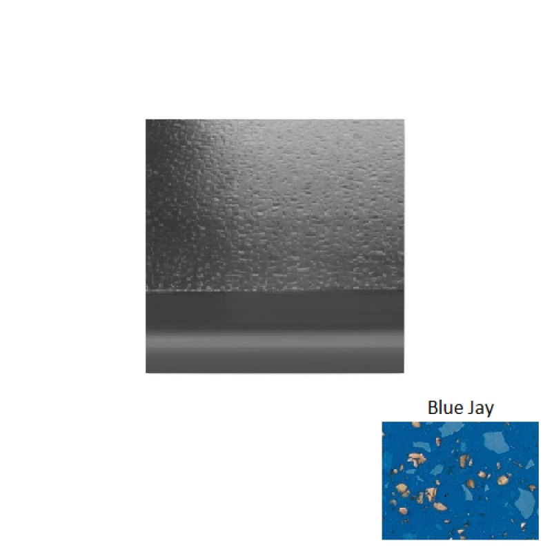 Renew 99 Blue Jay With 2 Inch Nose Rubber (Sq) Stair Tread - Hammered