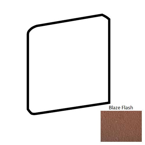 Quarry Tile Blaze Flash Quarry Floor & Wall Trim - 6" X 6" Bullnose Outcorner