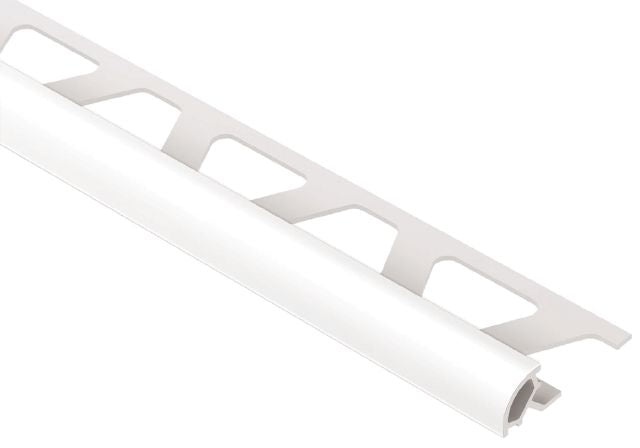 Rondec Bullnose Plastic PVC Tile Edging Trim - Bright White