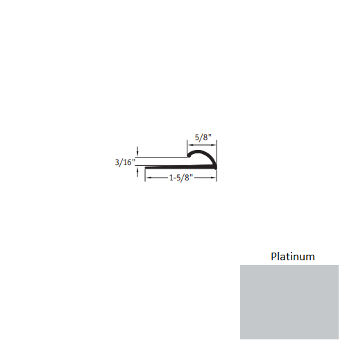 Johnsonite Platinum Vinyl Moulding / Trim