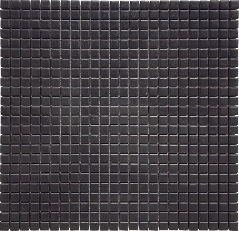 Open Space Blackite Porcelain Mosaic - 1/2" X 1/2" - Matte