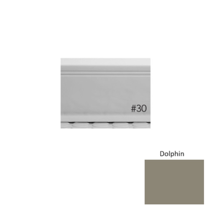 Pinnacle Plus #30 Sketch Dolphin Rubber Coil Wall Base - 4" X 120 Ft