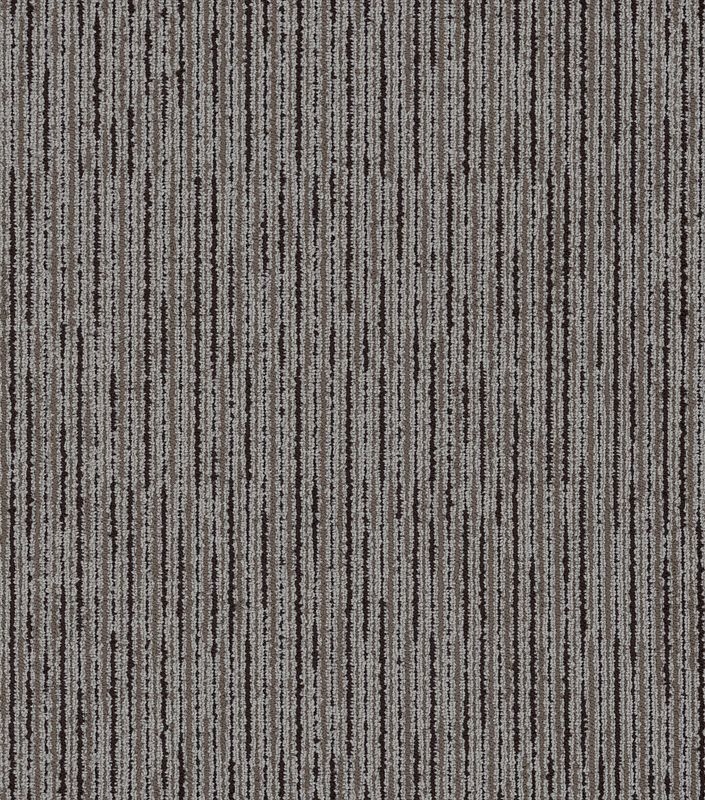 The Shape Of Color Line By Line Latte Nylon Carpet Tile - Loop - 24" X 24"