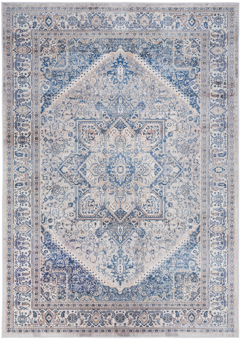 Vintage Home Vnh01 Beige Blue Area Rug
