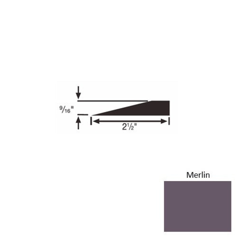 Solid 49 Merlin Rubber Transitional Reducer - 2 1/2" X 9 Ft (108") X 9/16"