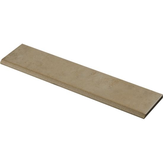 Stonefire Almond Honed Porcelain Bullnose Trim, 3" X 12"