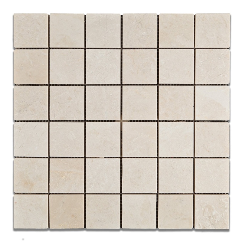 White Pearl Marble Mosaic 2" x 2"