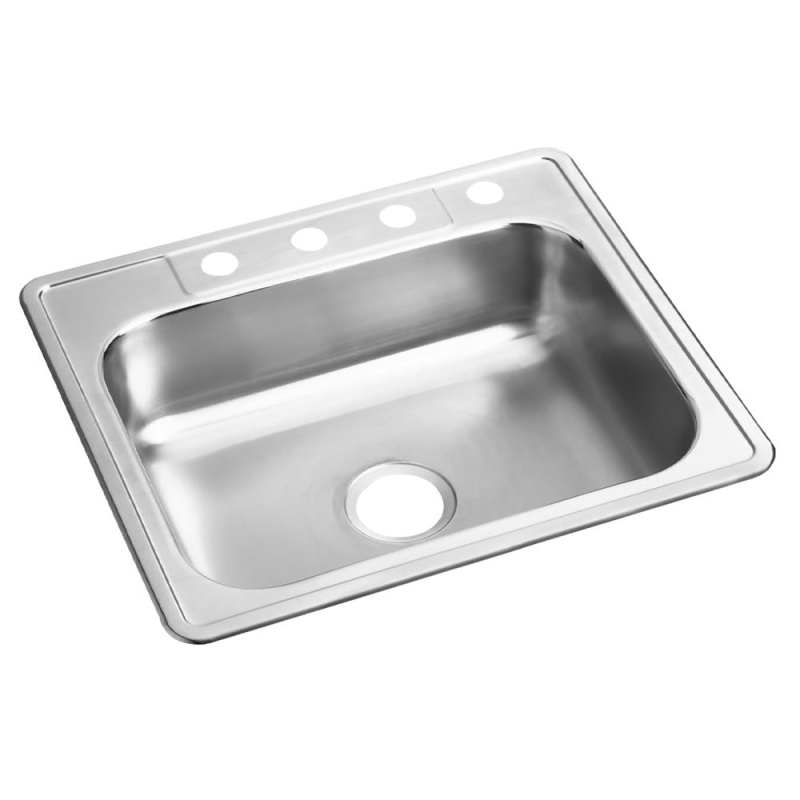 Dayton Stainless Steel Drop-In Single Bowl Kitchen Sink