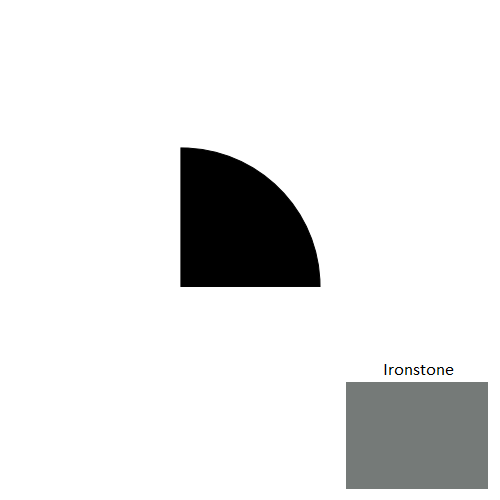Johnsonite Ironstone Rubber Millwork Quarter Round