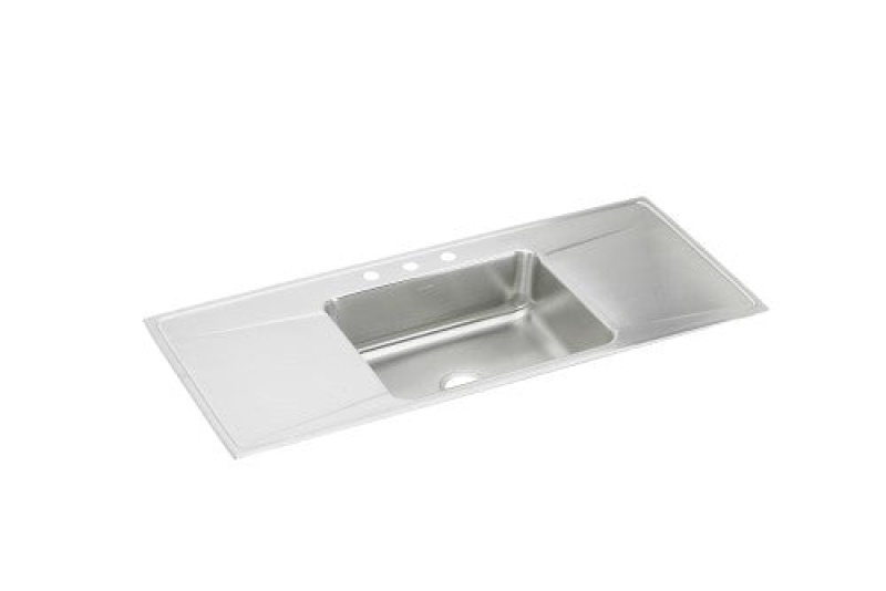 Elkay Lustertone Classic Stainless Steel Drop-In Single Bowl Kitchen Sink