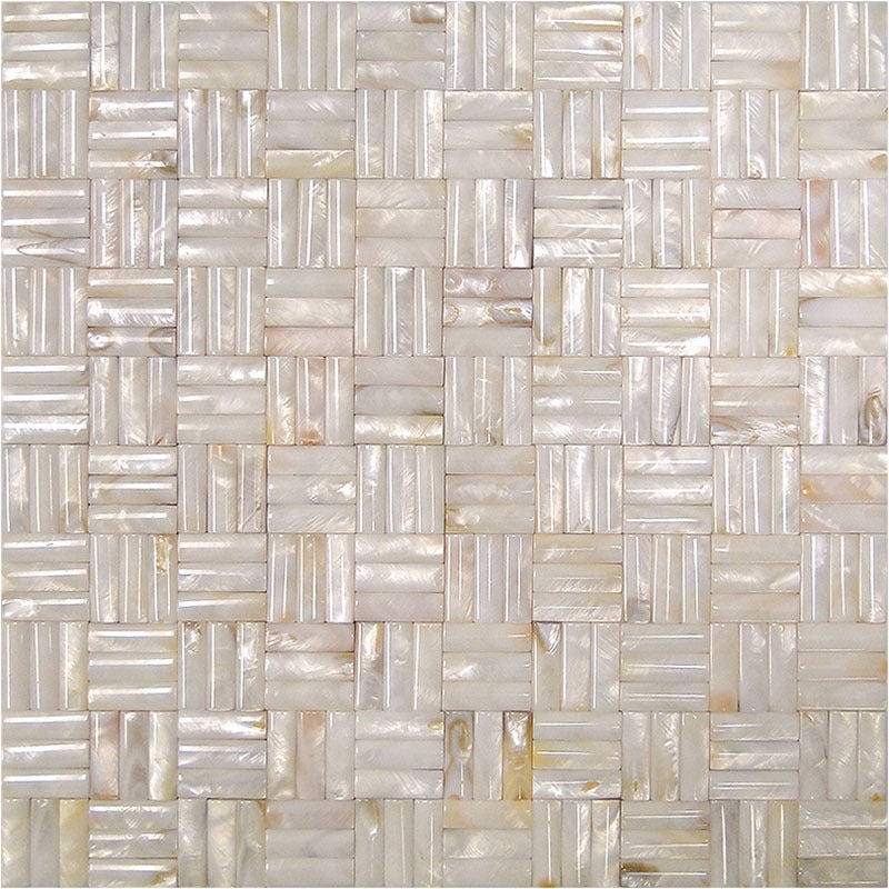 Shell Boca Shell Mosaic - 0.4" x 1.2" Matchstick - Polished