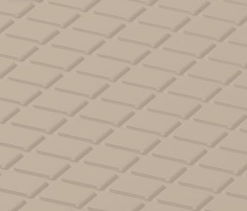 Johnsonite Wicker Diamond Solid Color Rubber Tile - Textured - 24" X 24"