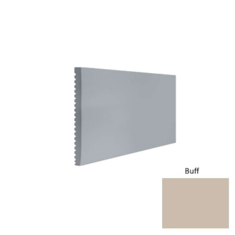 Contours #60 Candid Buff Rubber Profiled Wall Base - Satin