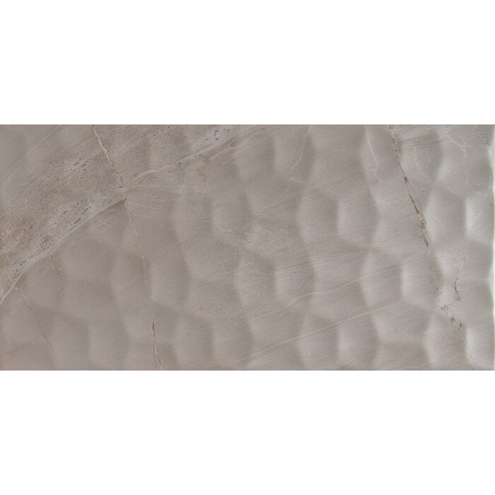 Adella Viso Gris Textured Ceramic Tile 12" x 24"