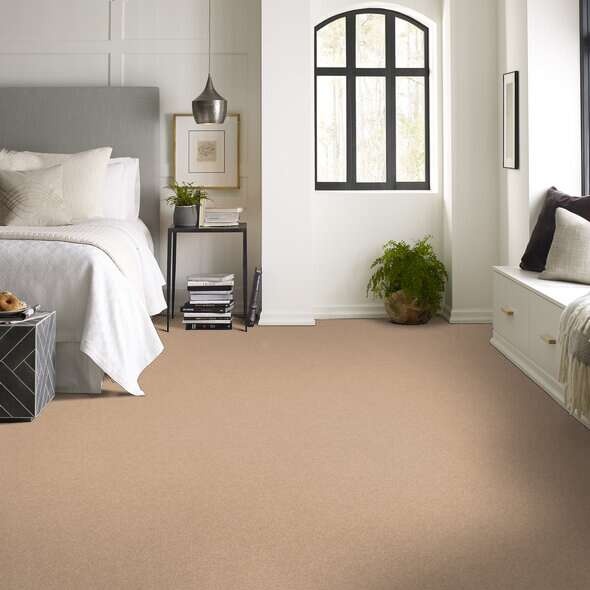 Caress By Shaw Quiet Comfort Classic Iii Maplewood North Nylon Carpet - Textured