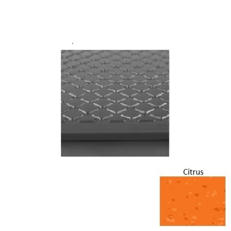 Roppe Symmetry Citrus Textured Rubber Stair Tread
