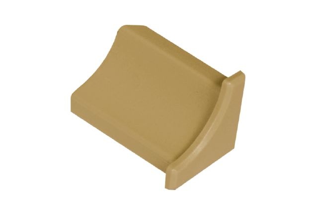 Dilex Phk End Cap Plastic Pvc Tile Edging Trim - Light Beige - 0.563 X 1"