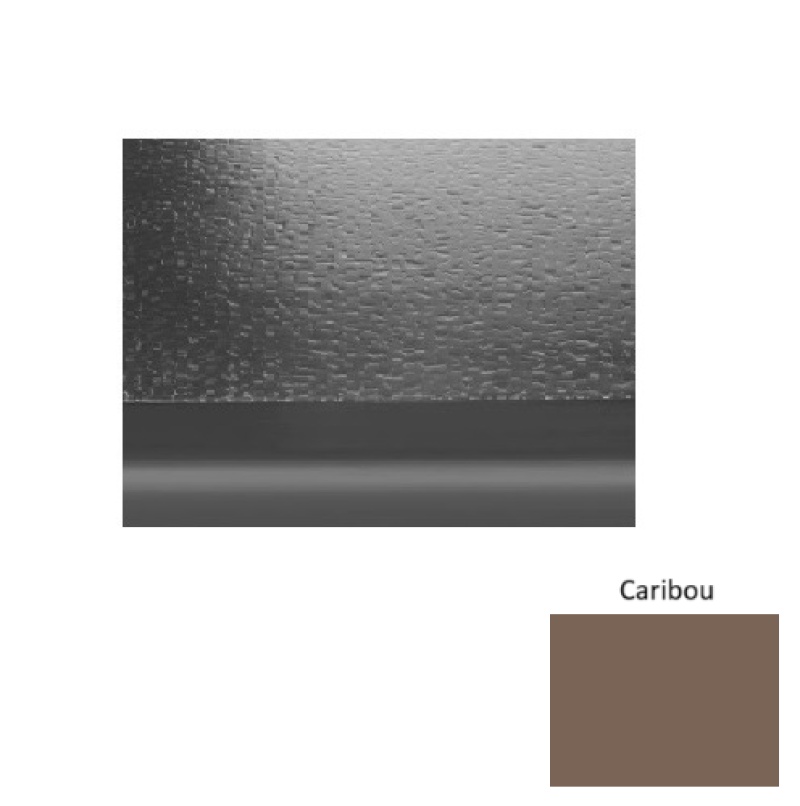 Solid 99 Caribou Hammered With 2" Nose Rubber (Sq) Stair Tread - Hammered