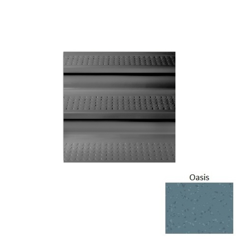 Symmetry 98 Oasis Vantage Raised Circular Rubber (Sq) Stair Tread - Textured