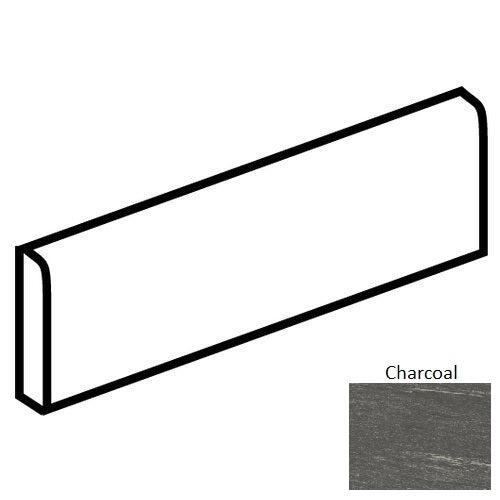 Montesano Charcoal Porcelain Bullnose Trim