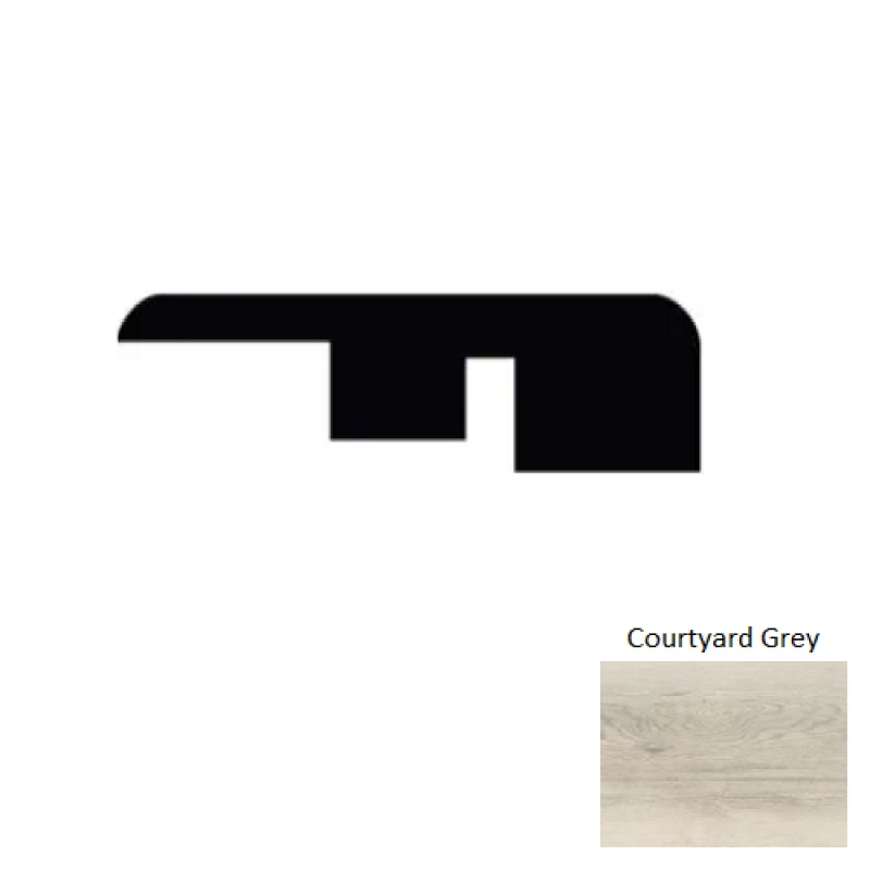 Blackwater Canyon Courtyard Grey Luxury Vinyl End Molding