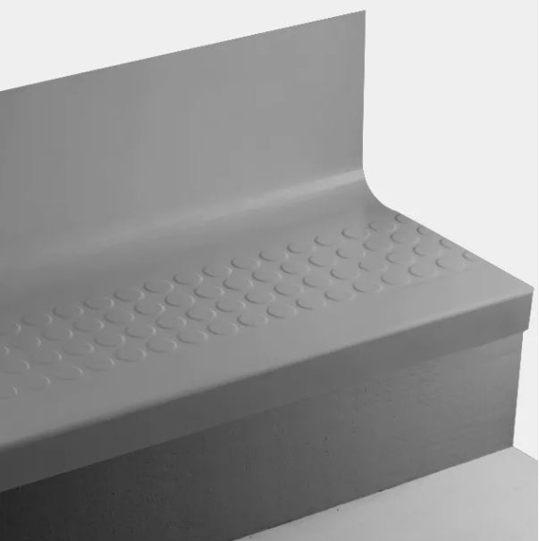 Johnsonite Cool Metal Raised Round Rubber Moulding / Trim