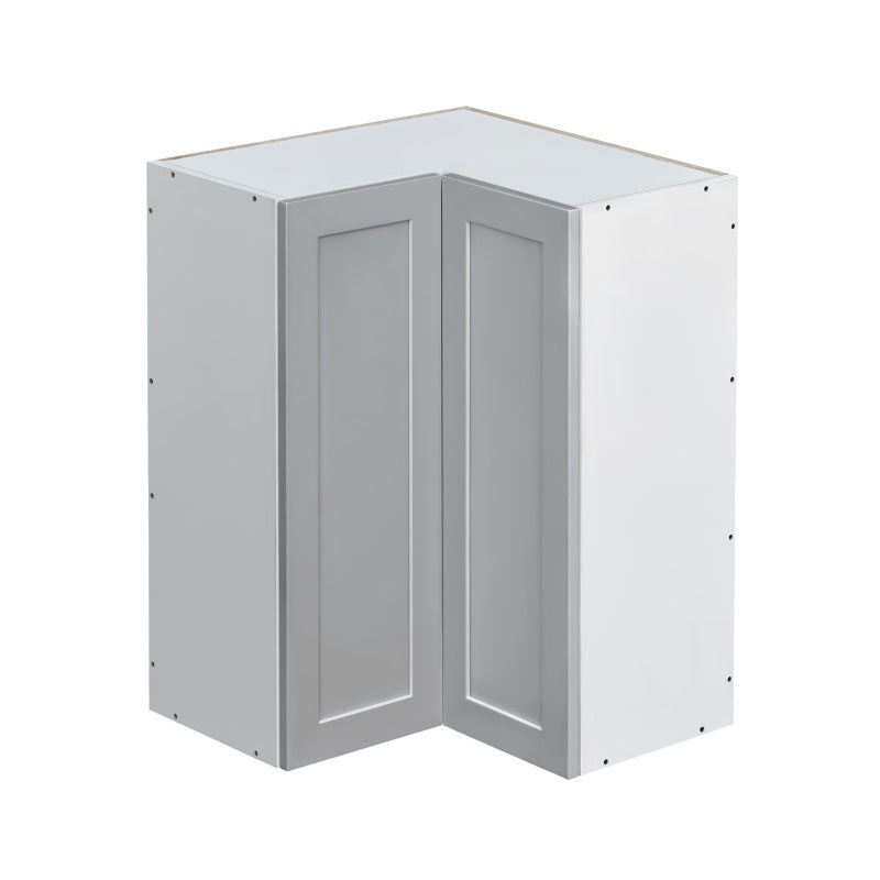 Mallorca Dolphin Gray Shaker Wood Kitchen Diagonal Corner Wall Cabinet - 30" X 24" X 30" (Assembly Required) - Dolphin Gray