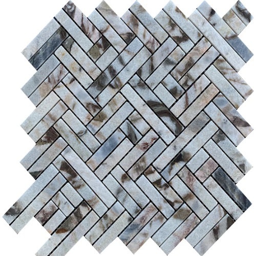 Talento Oro Marble Mosaic - Herringbone - Polished
