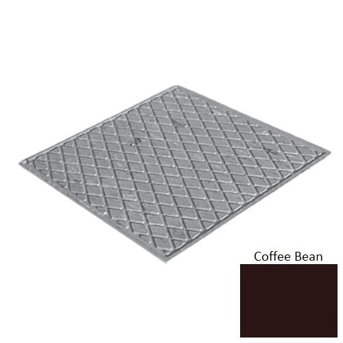Flextones Coffee Bean Rubber Diamond Landing Tile - Textured - 27" X 27"