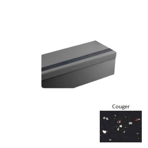 Johnsonite Couger Hammered Extended Depth Rubber Stair Tread