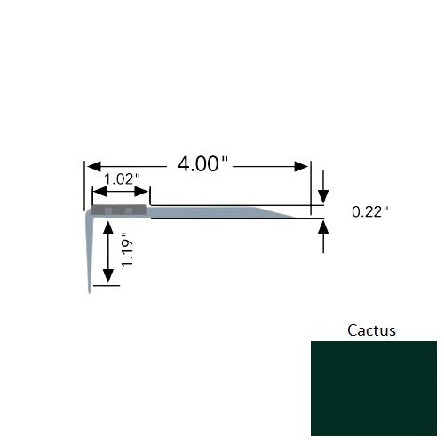 Flexterior Cactus Odt 4" One Color Metal Stair Nosing