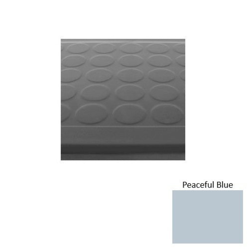 Solid 92 Peaceful Blue Rubber Stair Tread