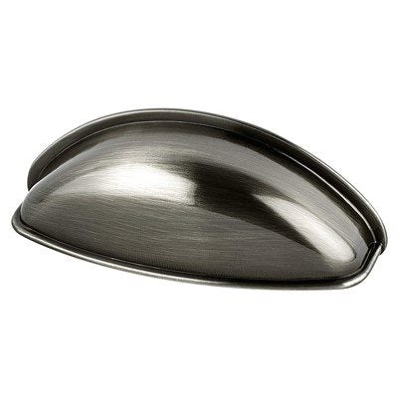 Berenson Euro Moderno Zinc Cup Pull - Brushed Black Nickel - 2 1/2" (64 Mm) Center To Center