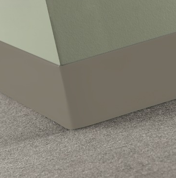 Johnsonite Grizzly Vinyl Traditional Wall Base - 2.5" X 48" X 1/8" Toeless - Traditional Wall Base