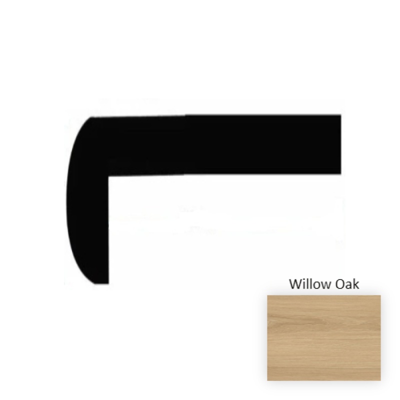 Willow Oak Laminate Wood Moulding / Trim - 12" X 49" Stair Tread - Embossed