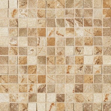 Vesale Stone Sand Porcelain Mosaic - 1" X 1" - Matte