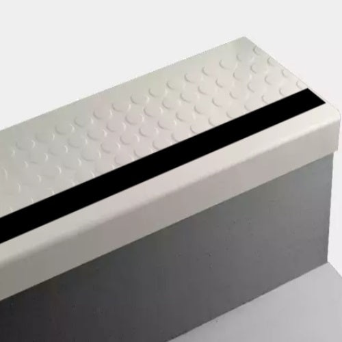 Johnsonite Snow White Raised Round Rubber Moulding / Trim