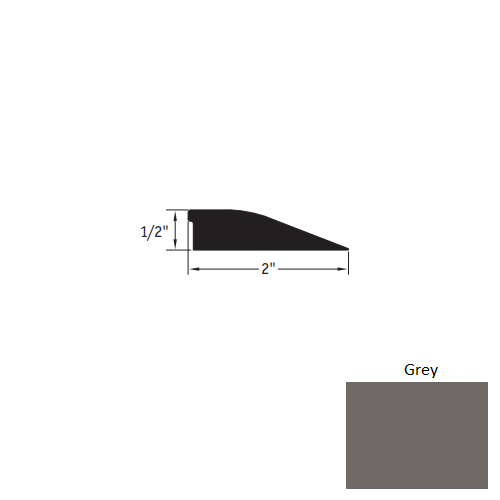Johnsonite Grey Vinyl Carpet Reducer