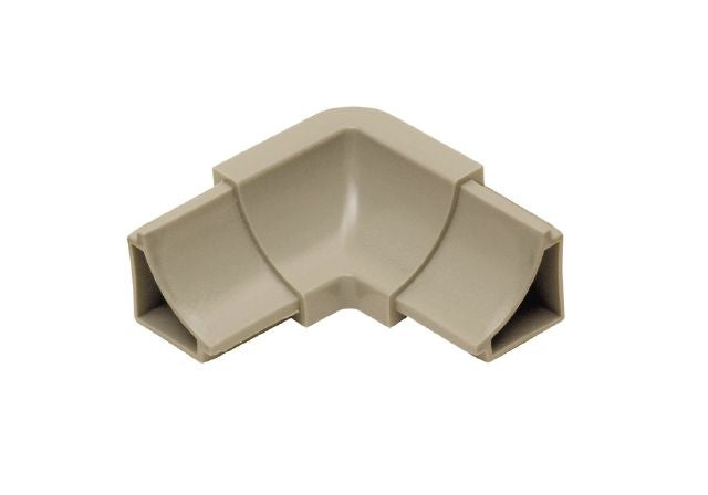 Dilex Hkw 2 Way Inside Corner Plastic Pvc Tile Edging Trim - Grey - 1" X 2"