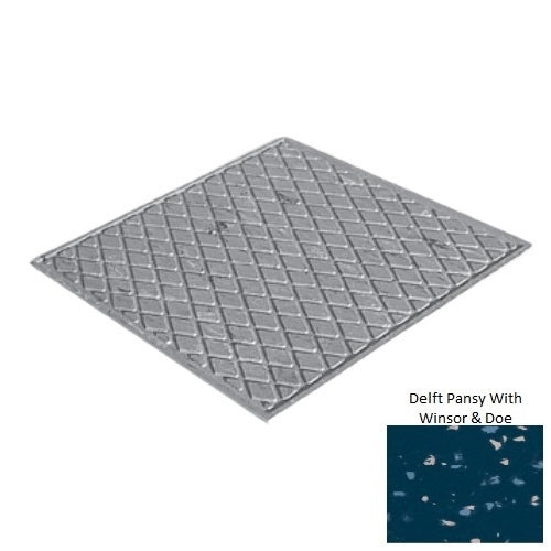 Spextones Delft Pansy With Winsor & Doe Rubber Diamond Landing Tile