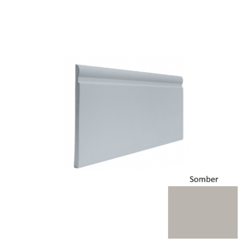 Contours #85 Fashion Somber Rubber Profiled Wall Base - Satin
