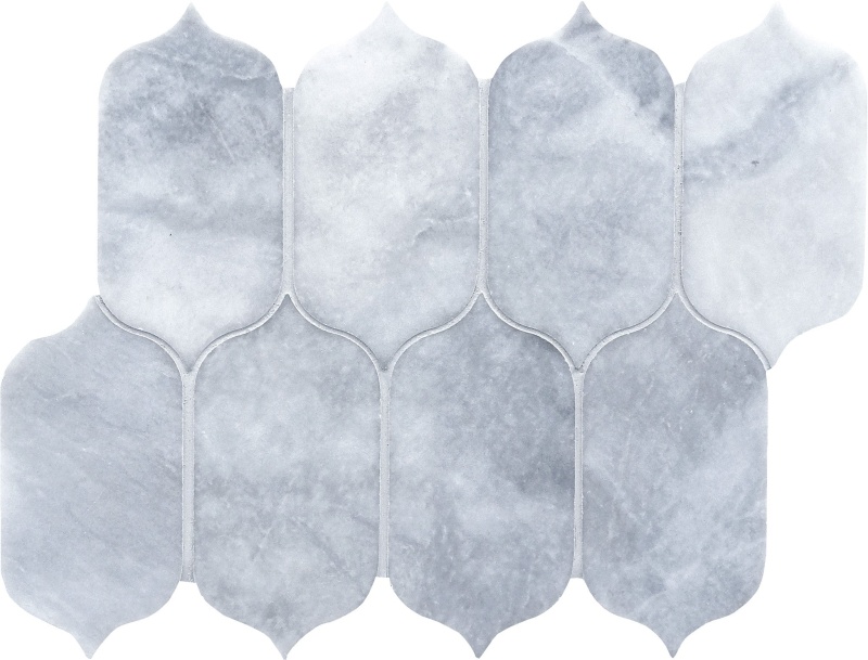 Completa Sky Blue Marble Mosaic - Lotus - Honed