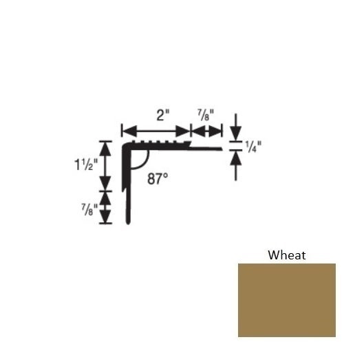 Flextones Wheat Vinyl Carpet Stair Nosing