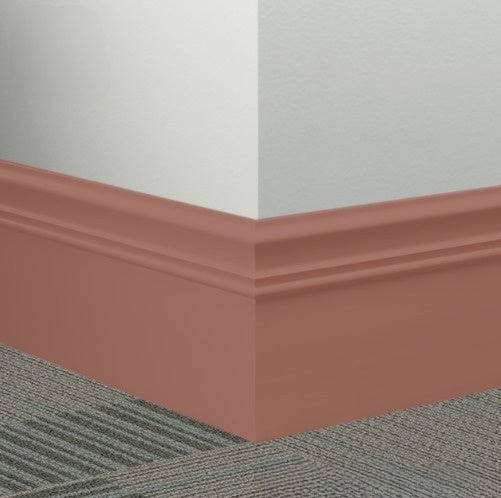 Johnsonite Red Clay Rubber Millwork Contoured Wall Base
