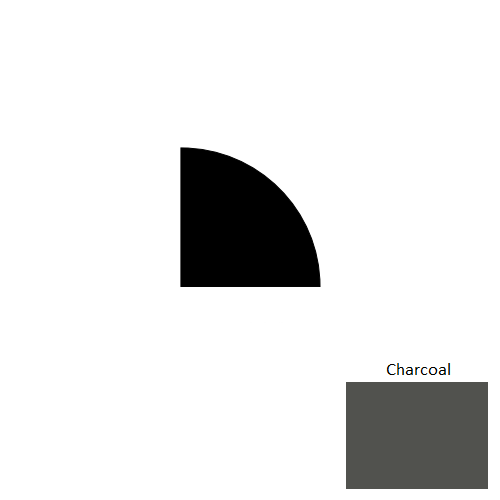 Johnsonite Charcoal Rubber Millwork Quarter Round Trim