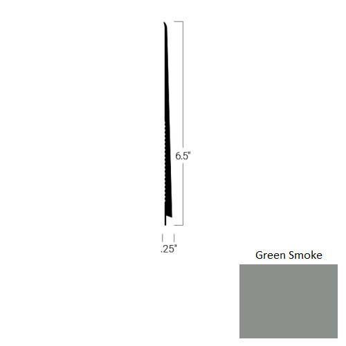 Johnsonite Green Smoke Rubber Tightlock Carpet Base