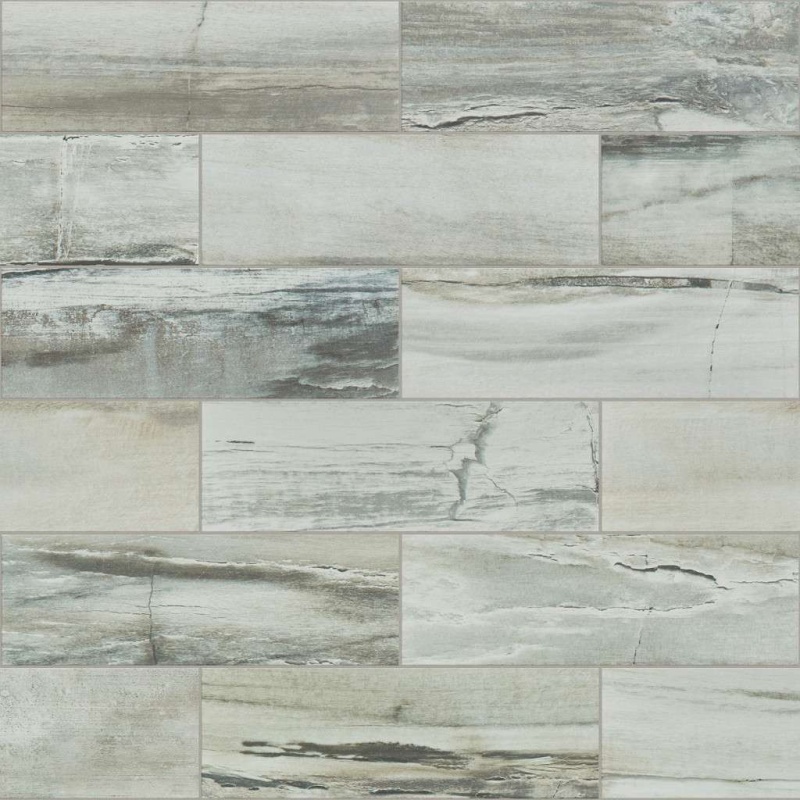Current Niagara Crush Ceramic Tile - Glossy - 4" X 12"