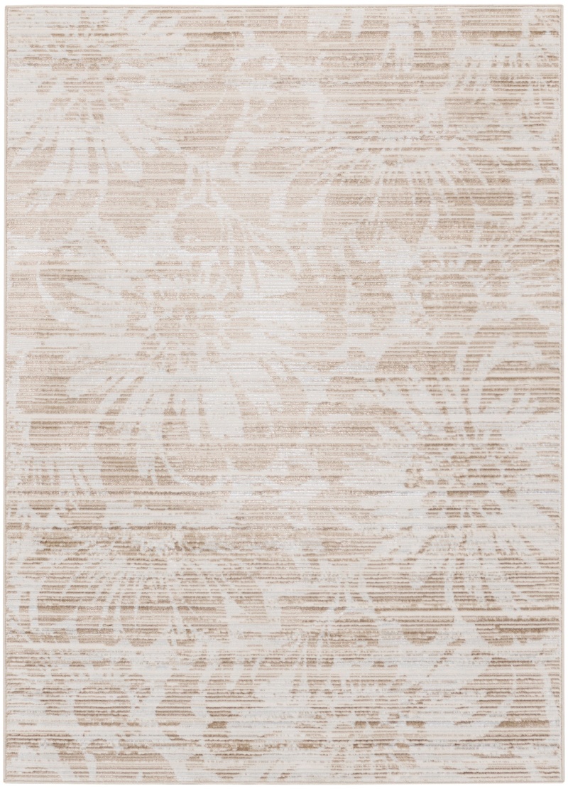 Iliana Ivory Grey With Gold Accents Area Rug