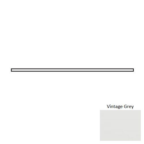 Soho Vintage Grey Ceramic Wall Trim - 0.5" X 12" Quarter Round